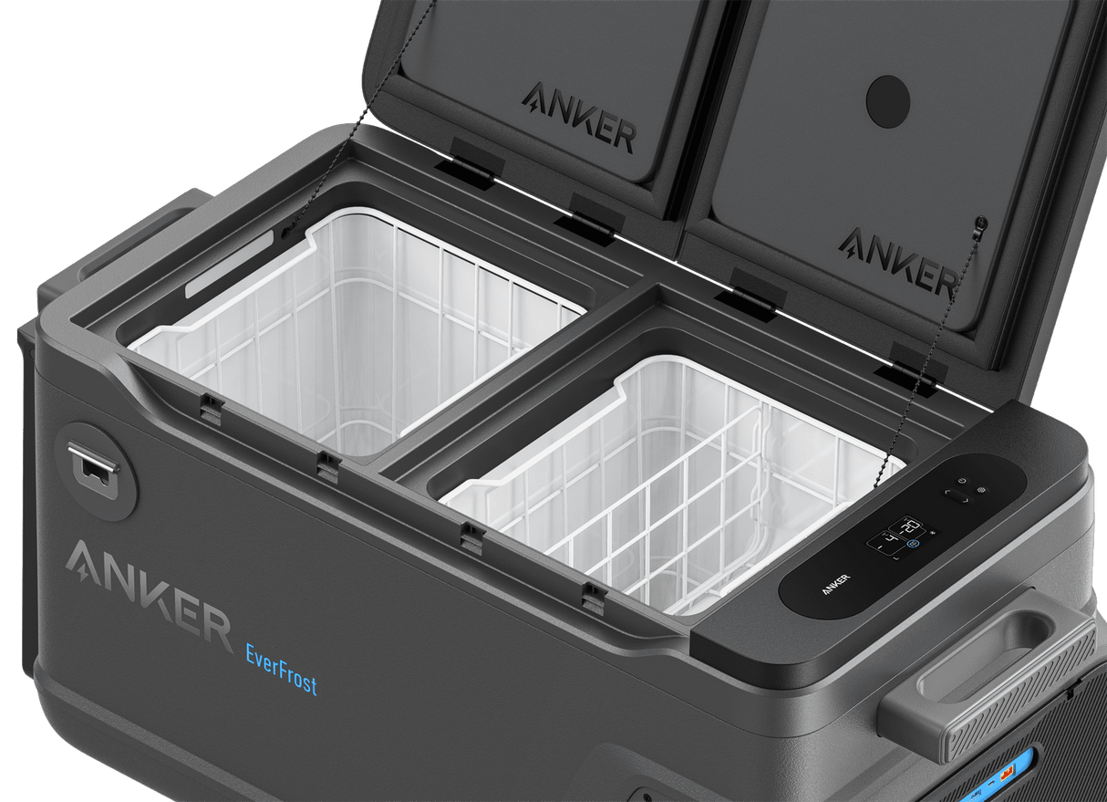 Anker EverFrost Kühlbox 50 Akku 299 Wh -20°C bis +20°C 2-Zonen mit Ersatzakku