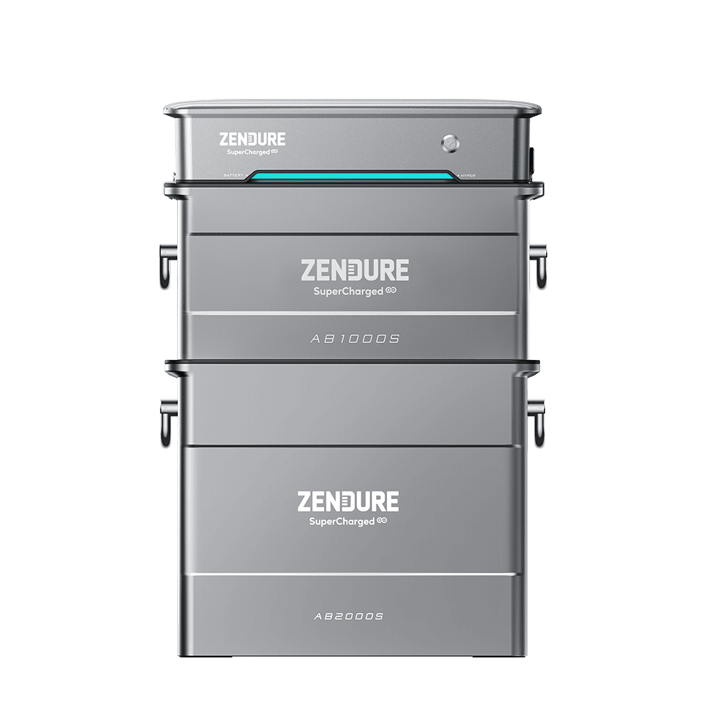 Zendure AIO Pro 1200 SolarFlow System Hyper 2000 mit AB1000S Erweiterungsbatterie