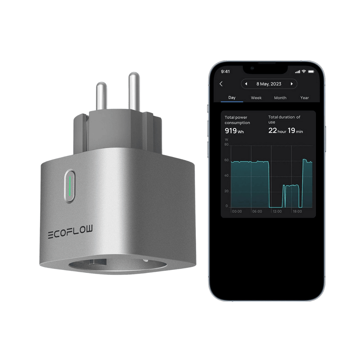 ECOFLOW Smart Plug 4er Pack WiFi Bluetooth 2500W Energieüberwachung