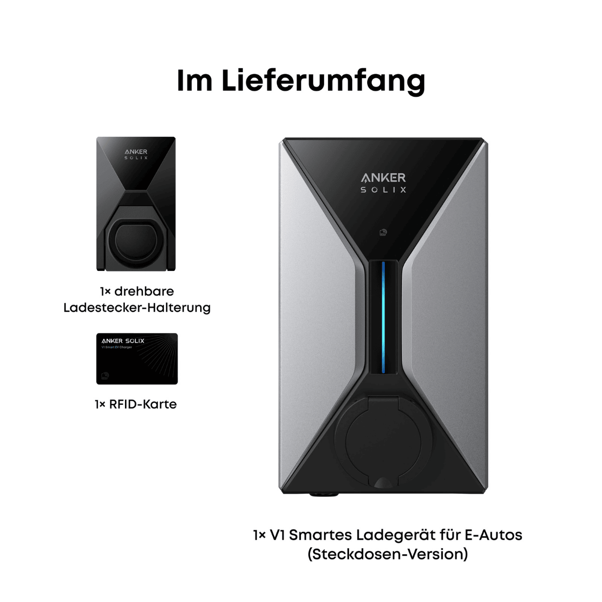 Anker Solix V1 intelligentes EV-Ladegerät