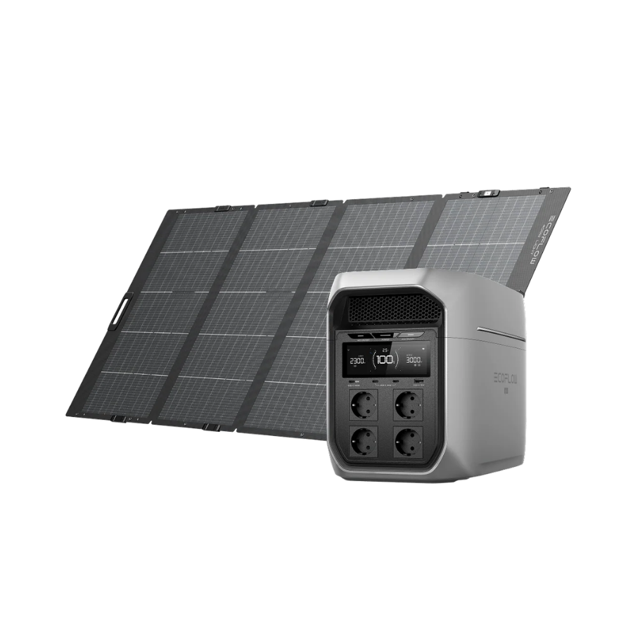 ECOFLOW Delta 3 Max Plus + 400W Solar Panel - Bundle