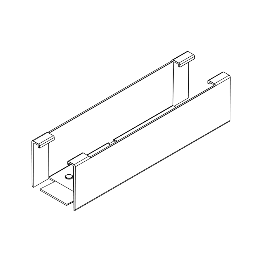 K2 Systems BlackCover Singlerail 36 - schwarz