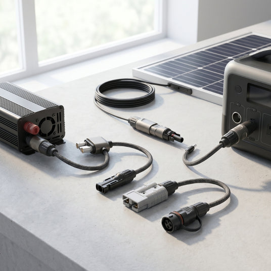 Adapterkabel und Anschlusszubehör für Powerstation, Solarmodul und Wechselrichter