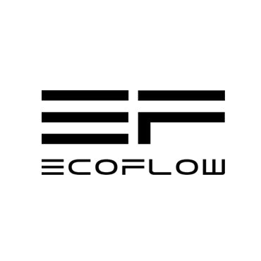 EcoFlow Logo auf weißem Hintergrund