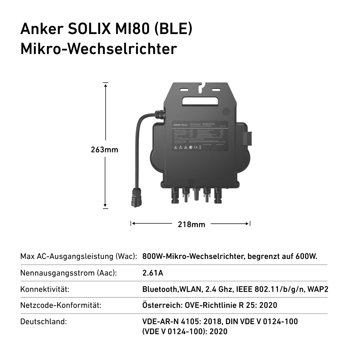 Anker SOLIX Solarbank E1600 mit MI80 Mikroinverter