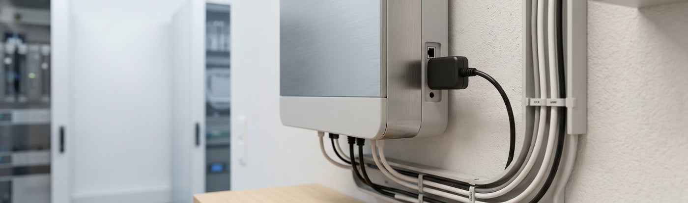 Datenlogger-Dongle am Wechselrichter zur Überwachung einer PV-Anlage