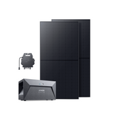 Anker SOLIX Balkonkraftwerk 2× RS50B Panel 540W, MI80 800W Wechselrichter mit Solarbank E1600, Bodenhalterungen