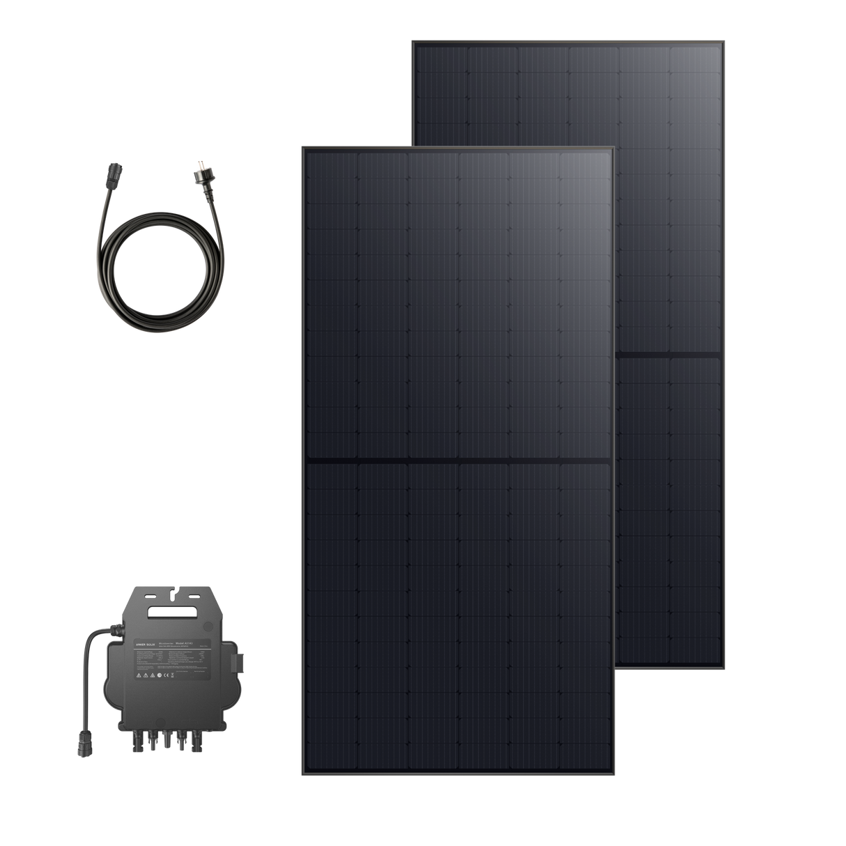 Anker SOLIX Balkonkraftwerk 2× RS50B Panel 540W, Mikro-Wechselrichter 600W/800W, ohne Halterung