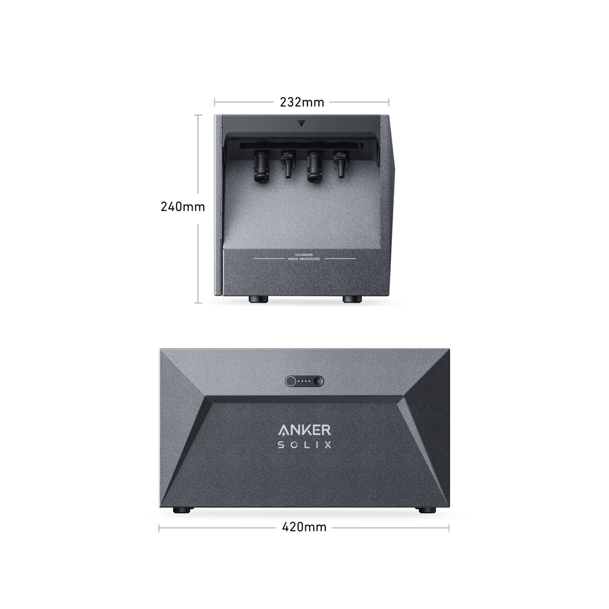 Anker SOLIX Balkonkraftwerk 2× RS40B Panel 410W, MI80 800W Wechselrichter mit Solarbank E1600, ohne Halterung xxx EOL