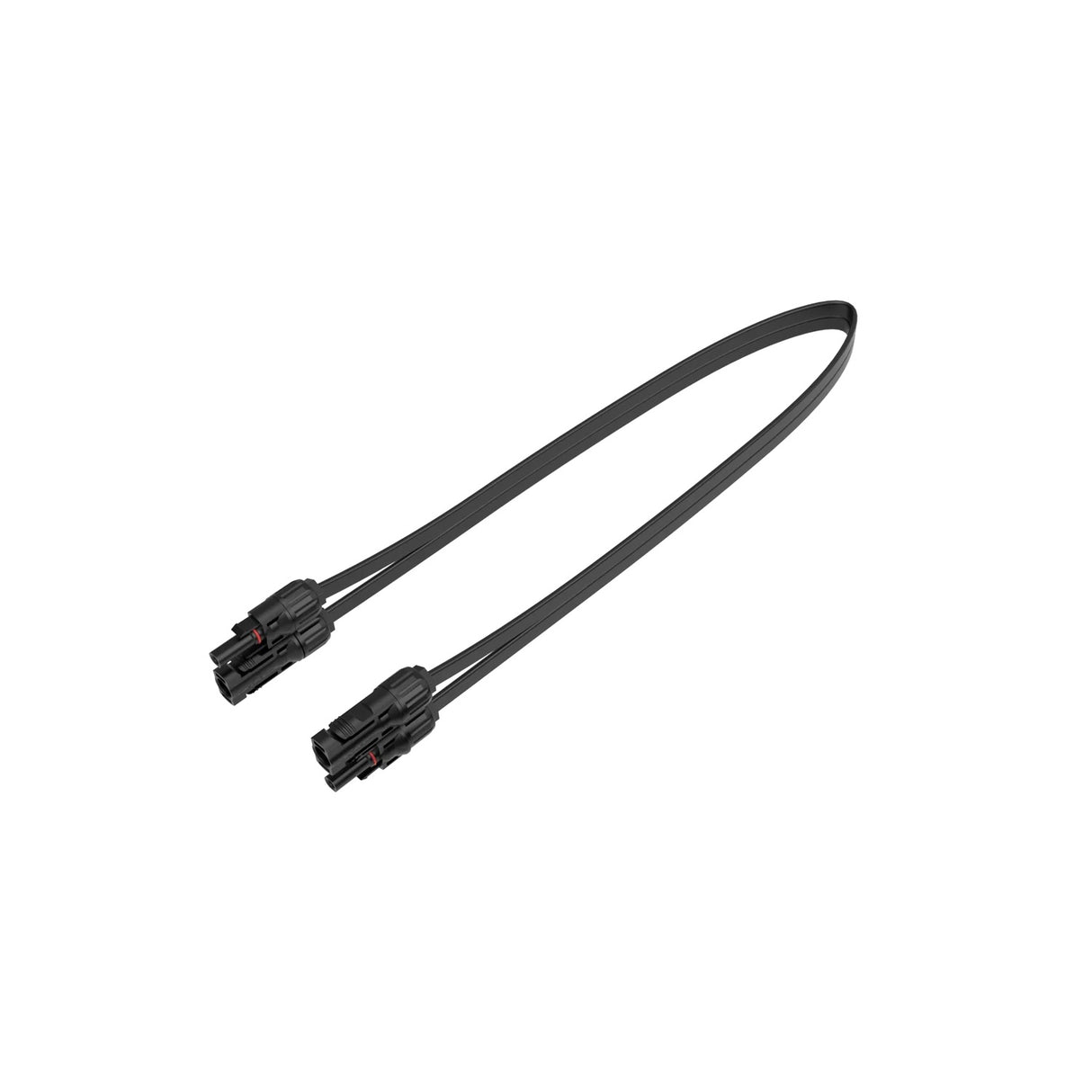 EcoFlow Superflaches Kabel 0,5 m schwarz kompatibel mit PowerStream Solarpanel Anschluss