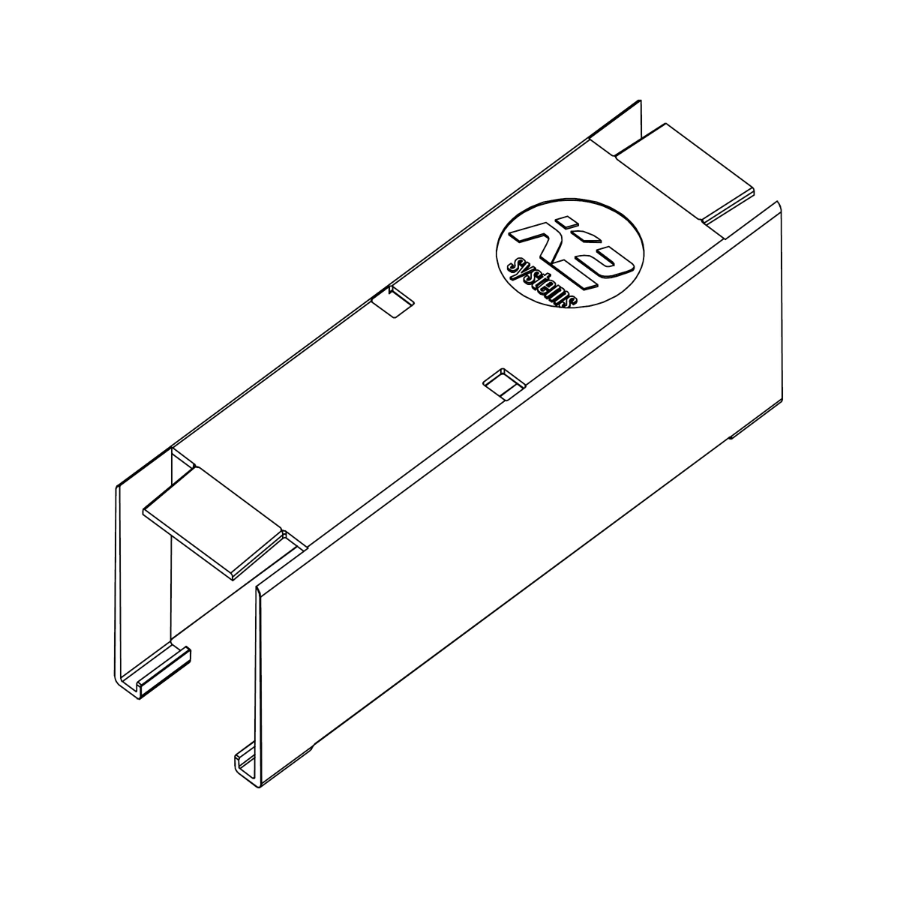 K2 Systems BlackCover Singlerail 36 - schwarz