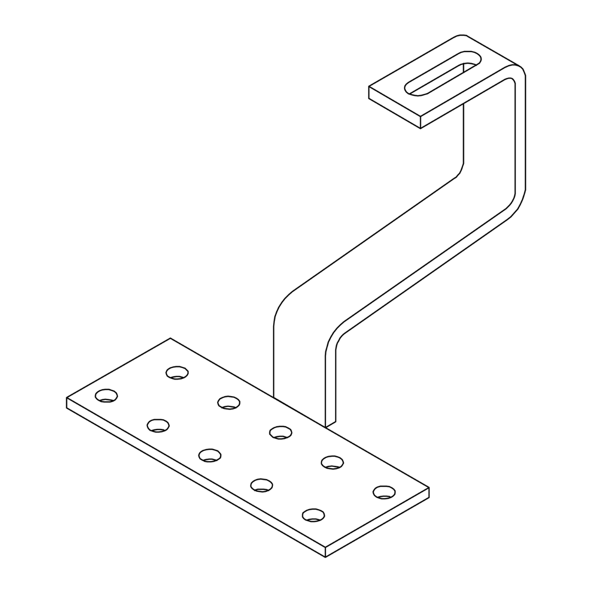 K2 Systems Dachhaken für Pfannenziegel SolidHook PAN H47/134 30x6