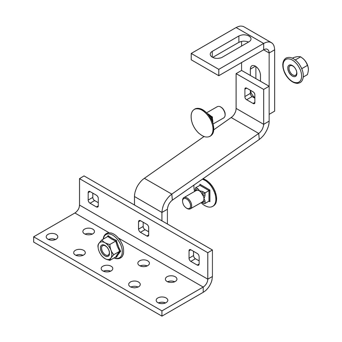 K2 Systems Dachhaken SolidHook Vario 2 Pfannenziegel