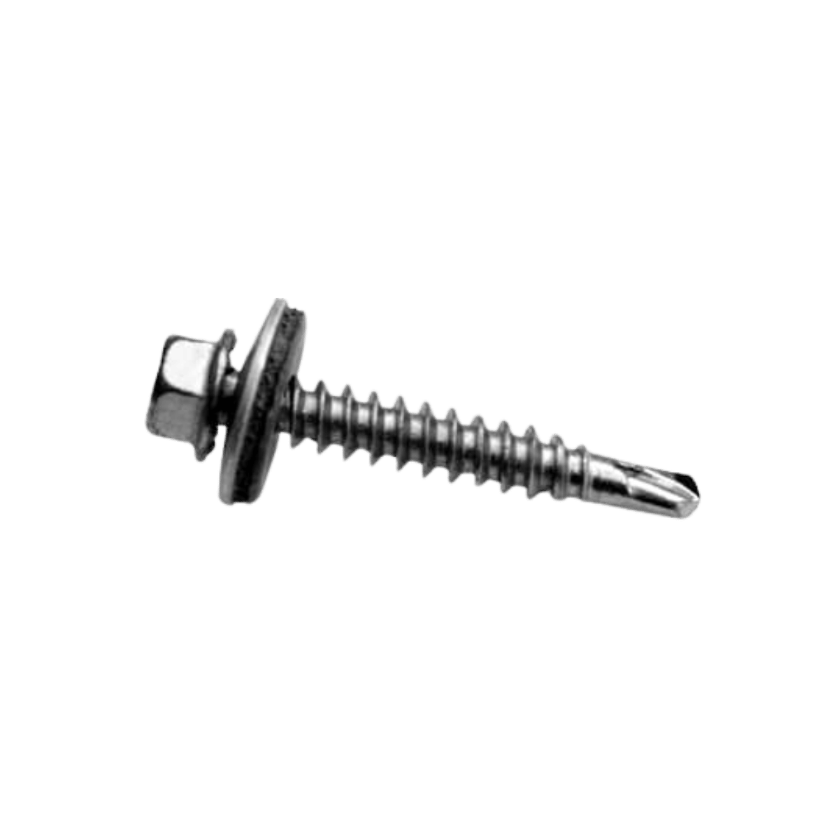 K2 Systems Selbstbohrende Sechskantblechschraube mit Dichtscheibe 6x25