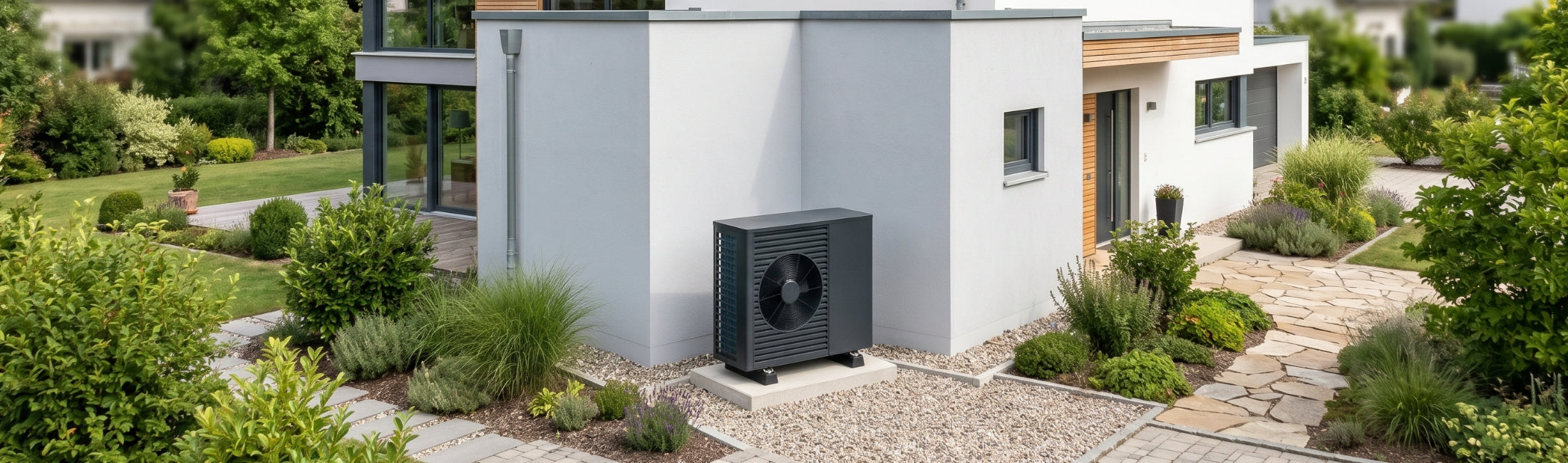 Wärmepumpe mit Photovoltaik, Smart Grid und effizienter Heizenergie für moderne Gebäude