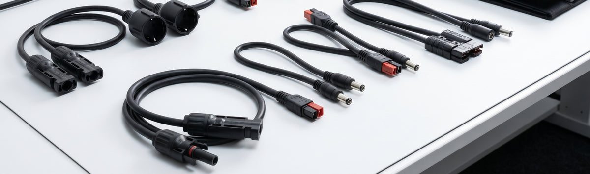 Adapter und Steckverbindungen für Photovoltaik, Powerstations und Balkonkraftwerke