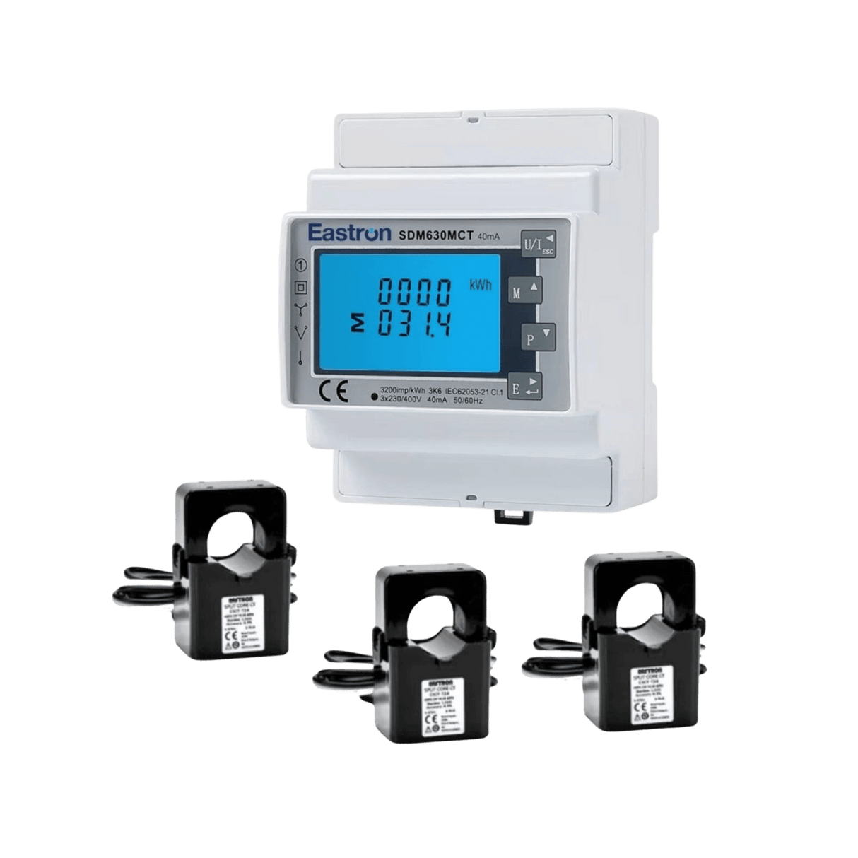 Solplanet Smart Meter SDM630-MCT (incl. 3x 250A current transformers)