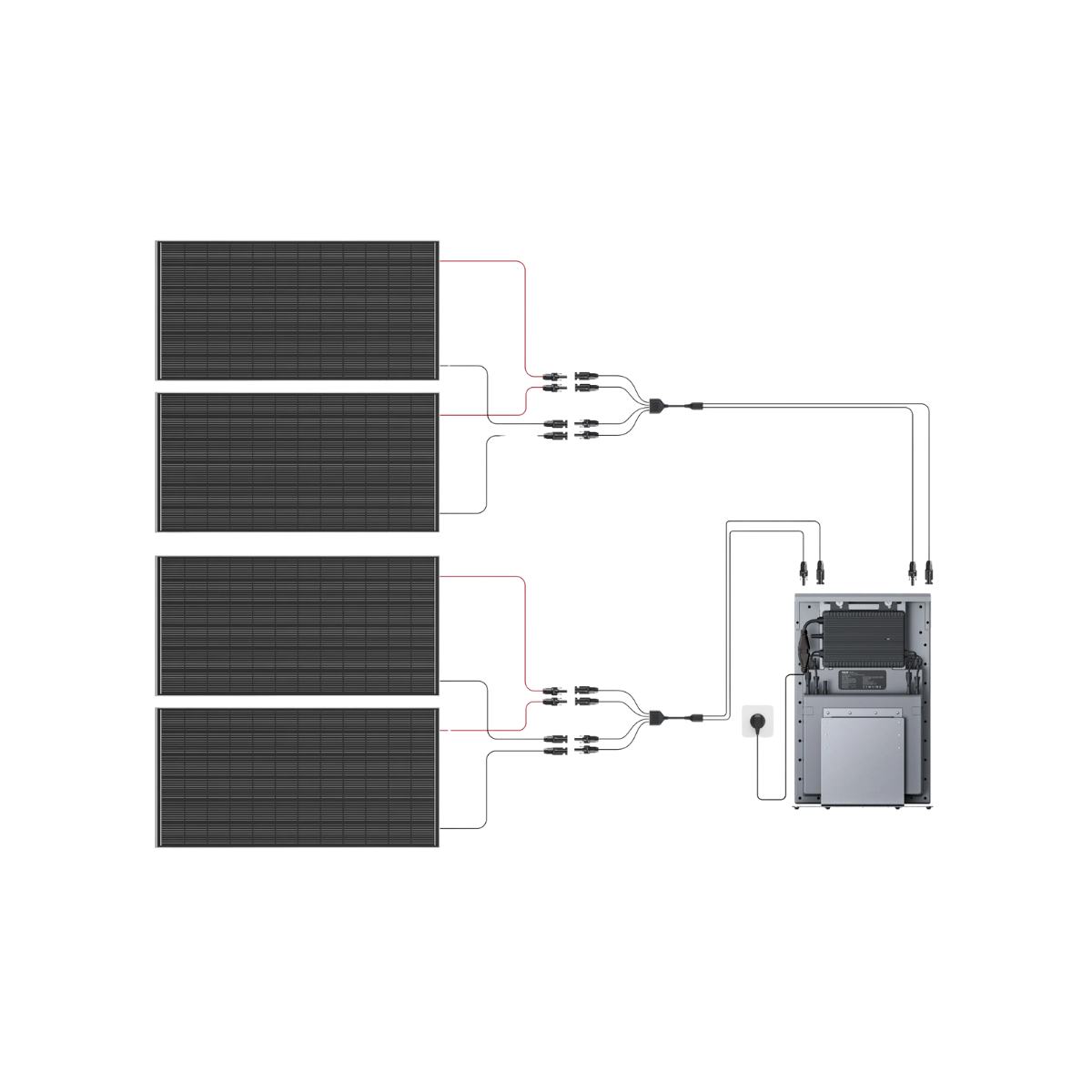 Zendure Solar Parallel Y Cable 3m Solarkabel